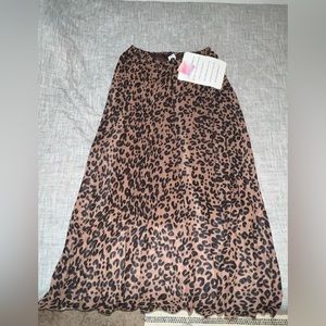 Leopard maxi skirt NWT